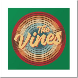 the vines vintage circle Posters and Art